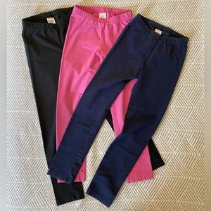 Hanna Andersson Leggings Full Length size 130 US 8 Lot of THREE